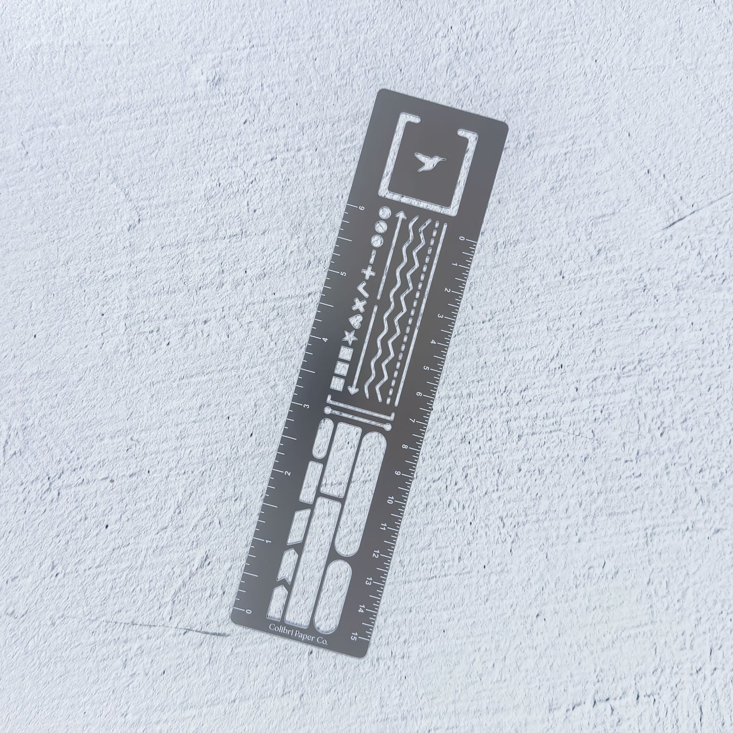 Marque-page Métal Stencil Metal Stencil Bookmark For Bullet