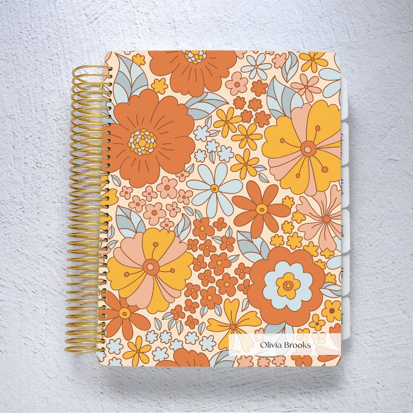 The Academic Horizontal Planner - Funky Flora