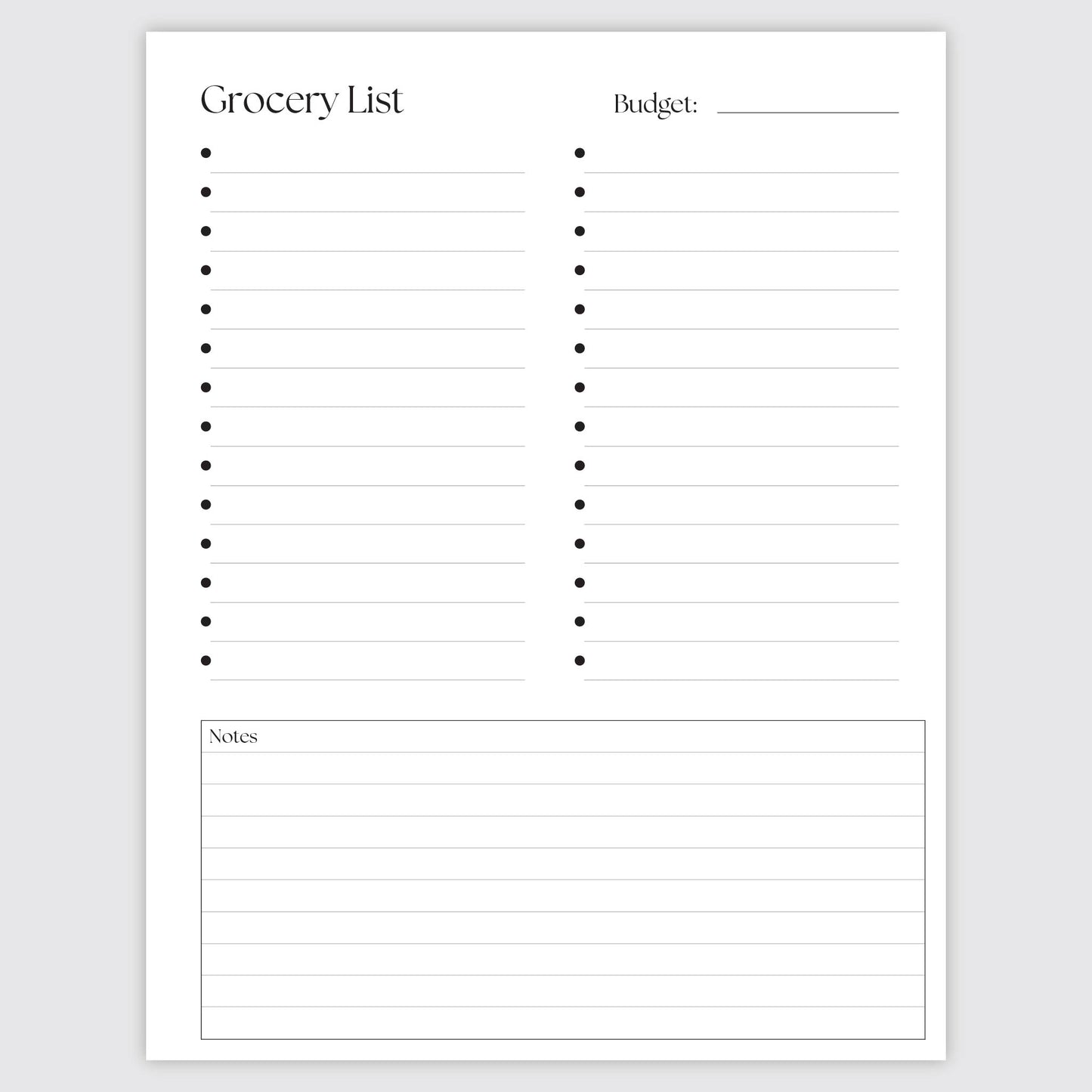 Meal Prep Journal