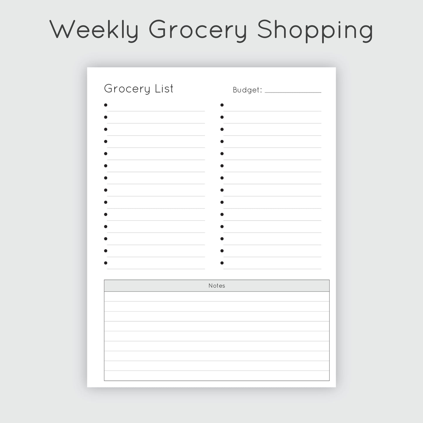 Meal Prep Planner - Geo Abstract