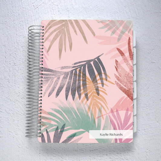 The Works Vertical Weekly Planner - Palms