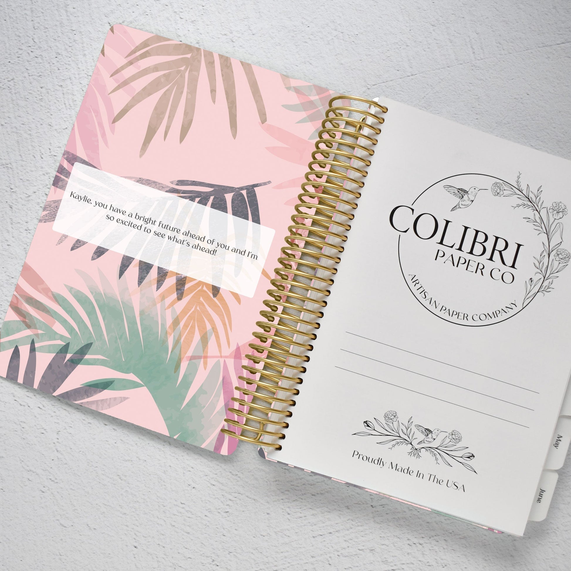 The Works Weekly Planner - Palms - Colibri Paper Co