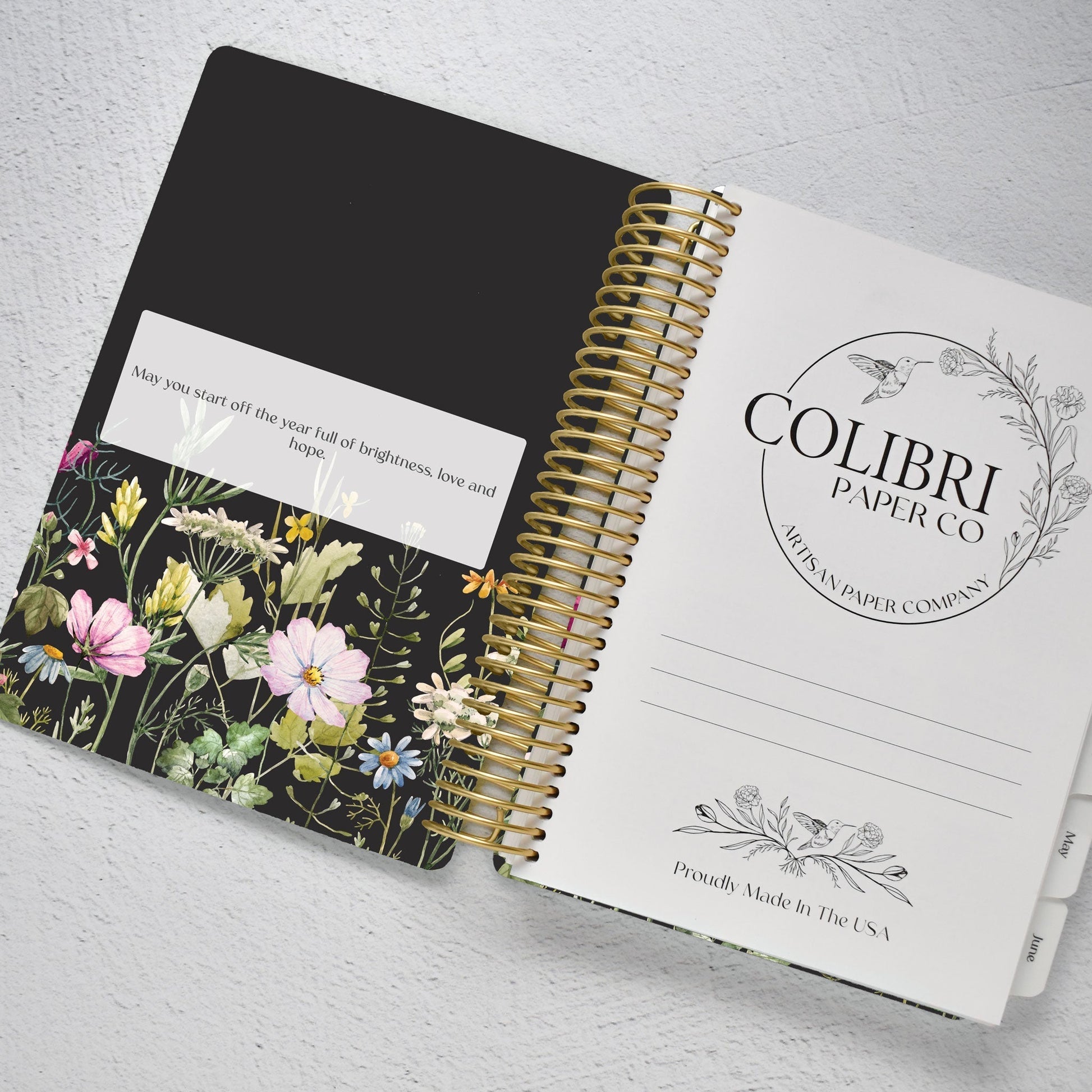 The Works Weekly Planner - Wildflowers - Colibri Paper Co