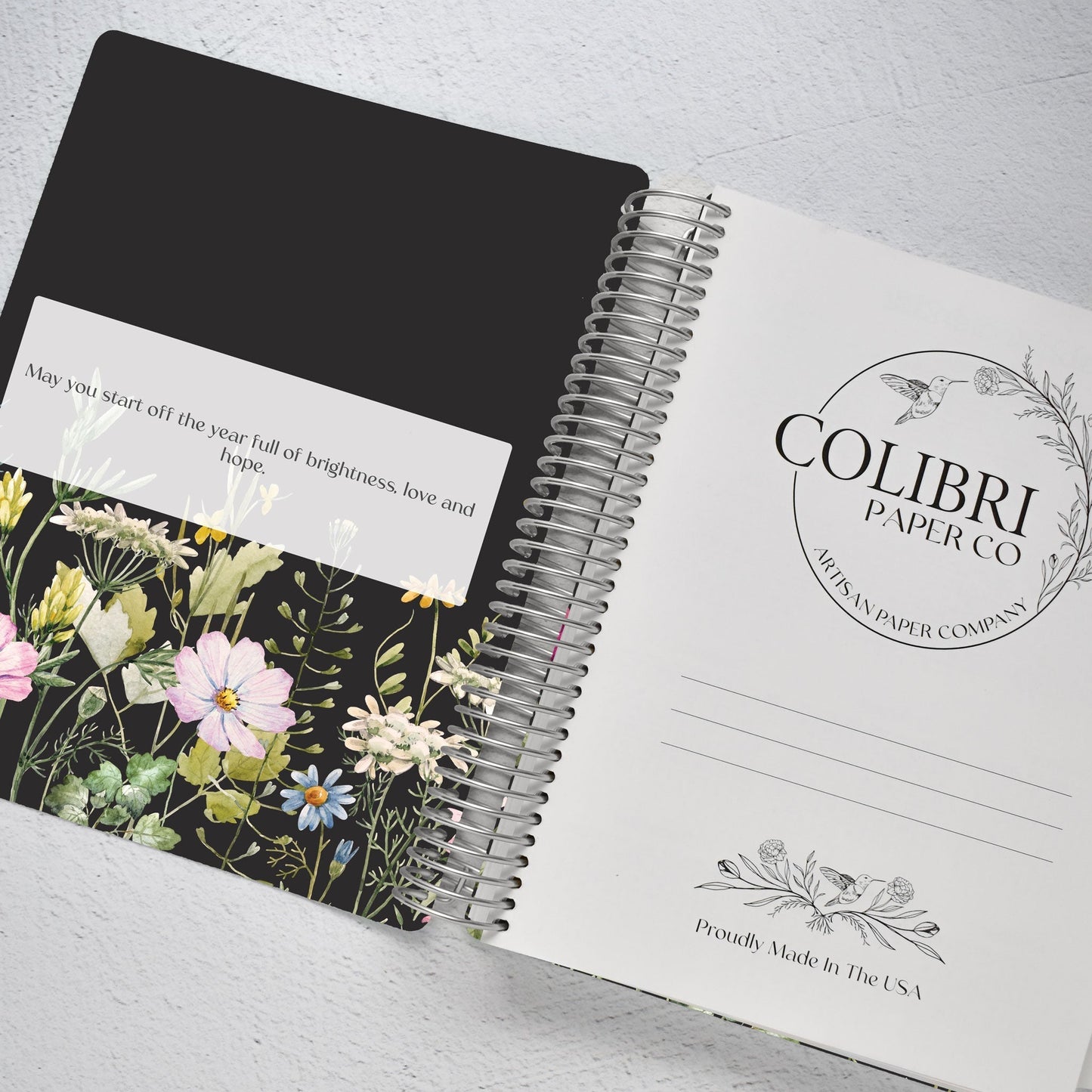 The Works Weekly Planner - Wildflowers - Colibri Paper Co