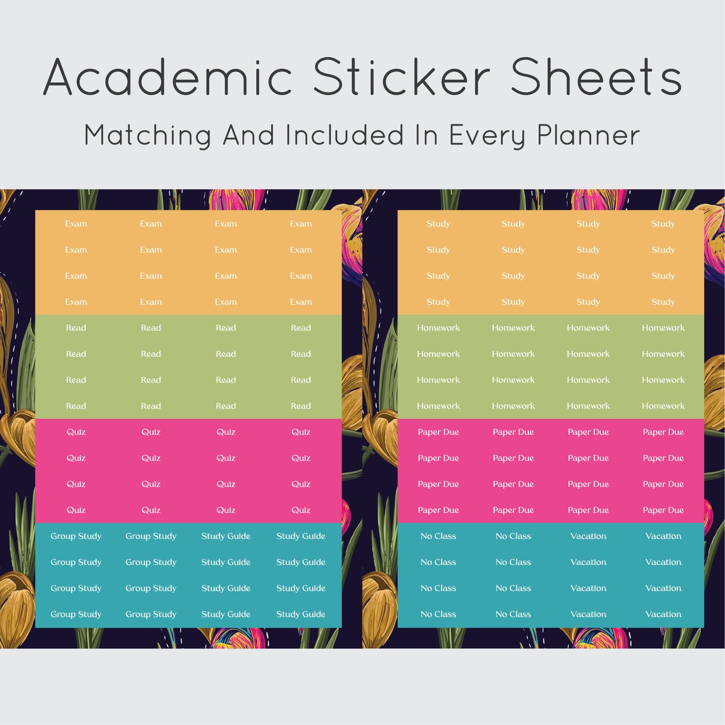 The Academic Horizontal Planner - Tulip