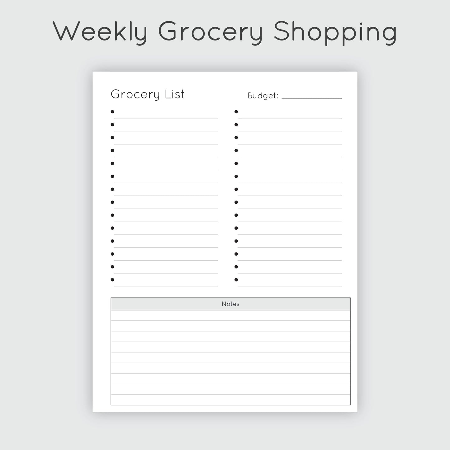 Meal Prep Planner - Poppy