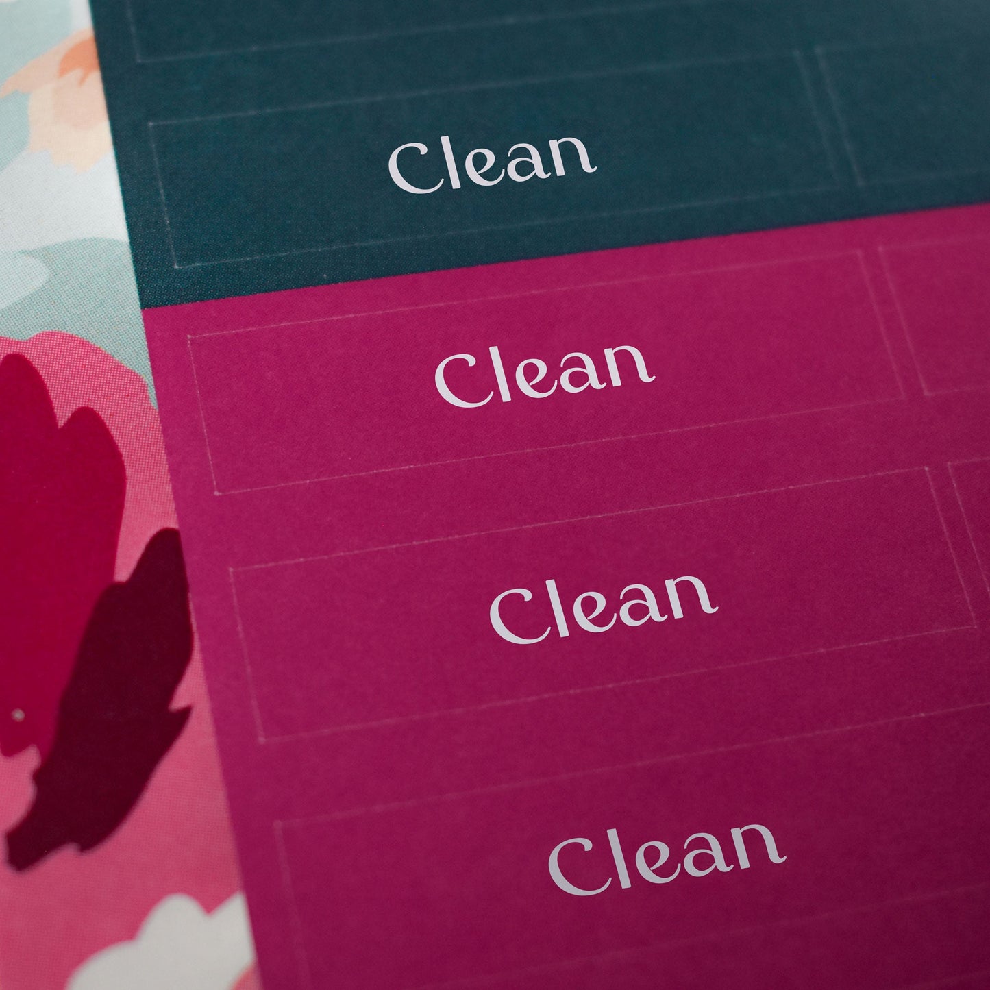 Clean Sticker Sheets - "Clean" (2 Sheets) - Colibri Paper Co