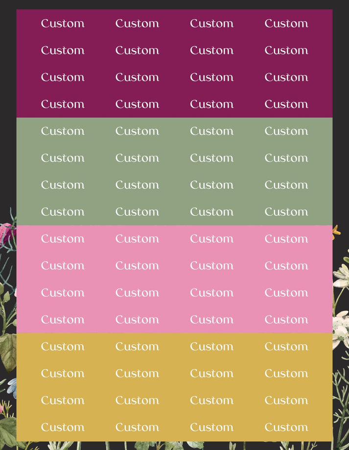 Custom Word Stickers - Customizable Sticker Sheets - Colibri Paper Co