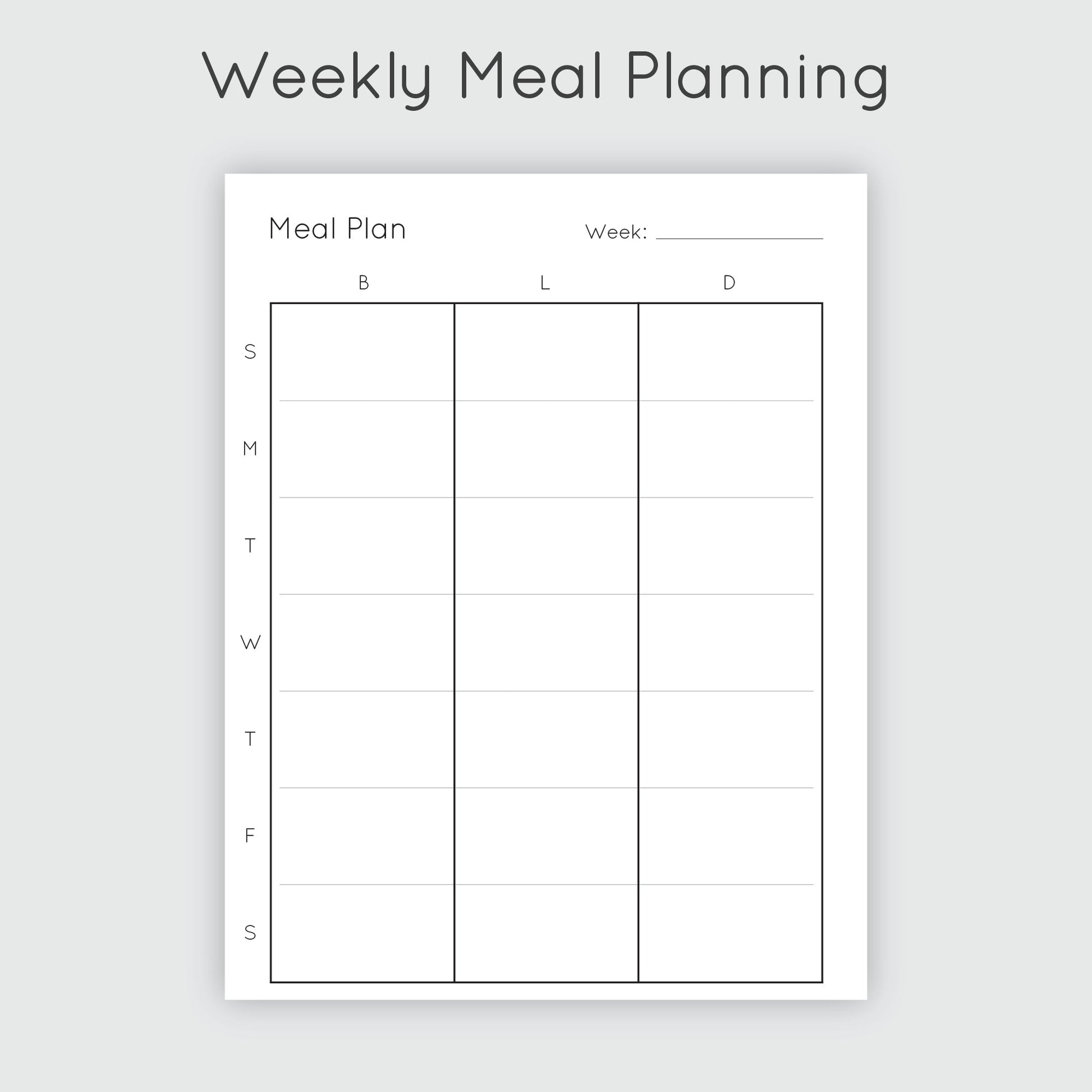 Meal Prep Planner - Galaxy - Colibri Paper Co