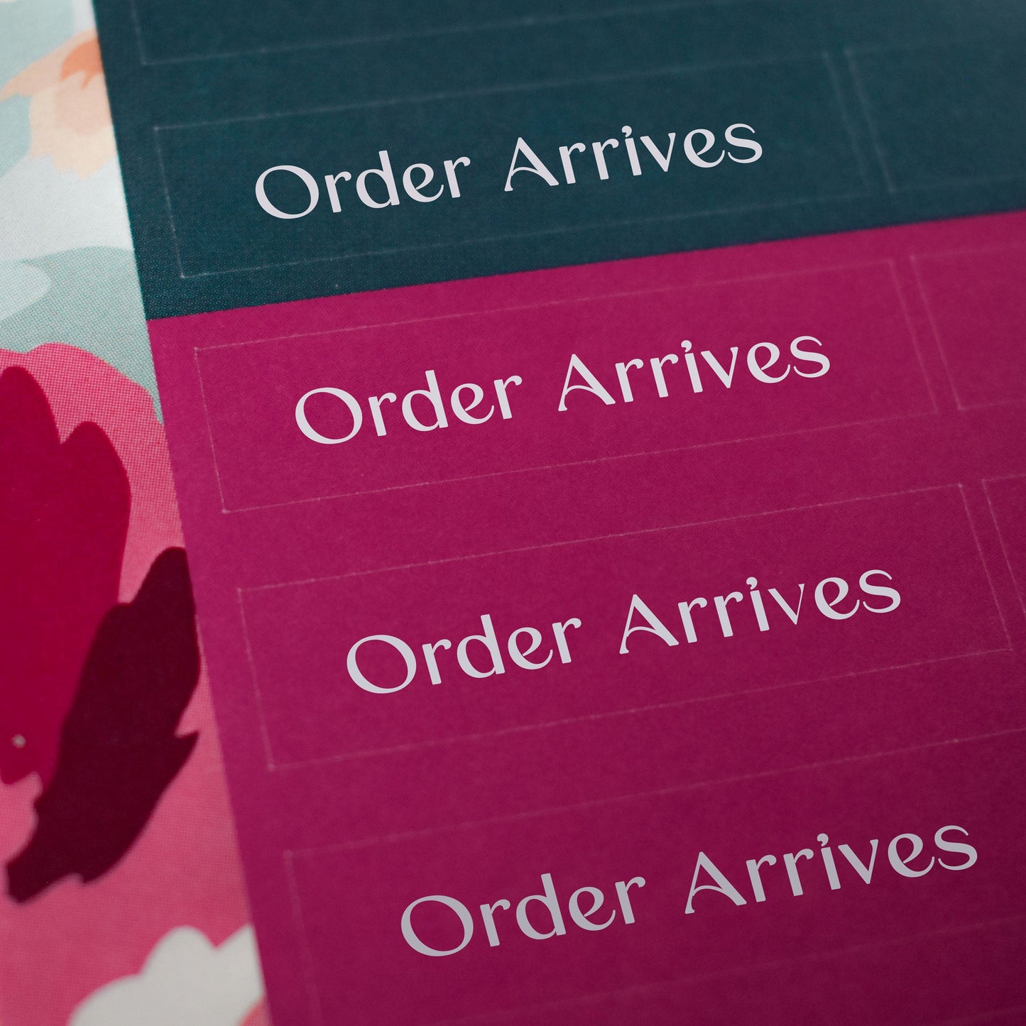 Order Arrives Sticker Sheets - "Order Arrives" (2 Sheets) - Colibri Paper Co