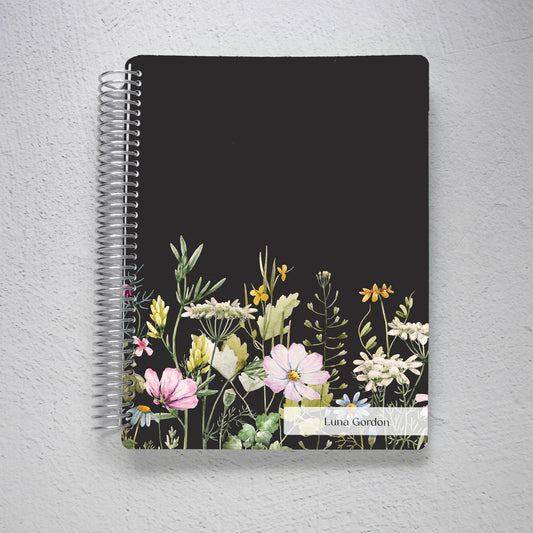 Personalized Notebook - Wildflowers - Colibri Paper Co