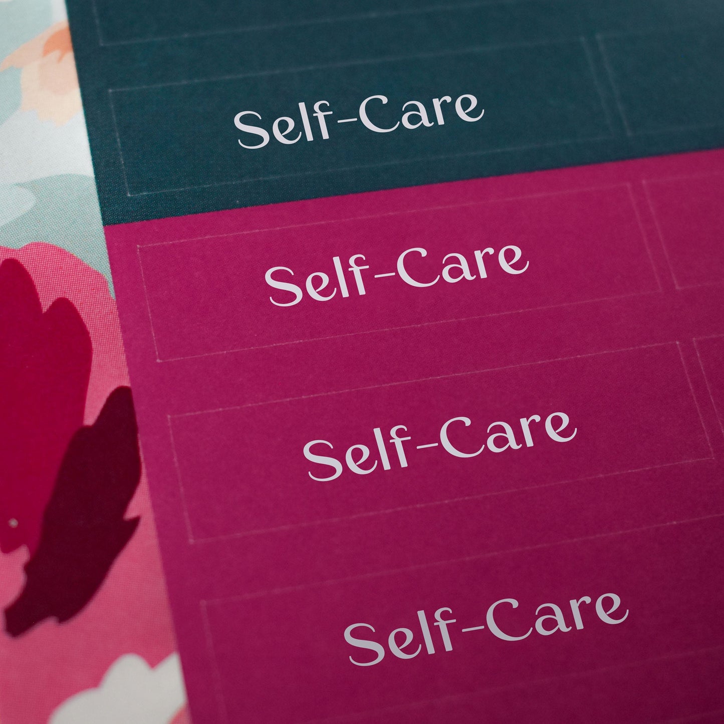 Self-Care Sticker Sheets - "Self Care" (2 Sheets) - Colibri Paper Co